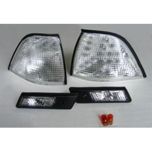 Set blikačů BMW E36 Coup&eacute;+Cabrio 90-96 &ndash; stř&iacute;brn&eacute;