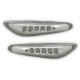 Čiré boční blikače BMW E90 04-08 – LED, chrom
