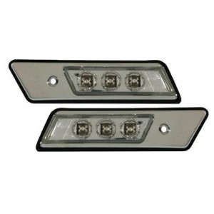 Čir&eacute; bočn&iacute; blikače BMW E34 88-95 &ndash; LED, chrom