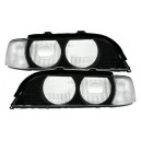 Čir&eacute; blikače+skla světel BMW E39 95-00 &ndash; XENON, b&iacute;l&eacute;