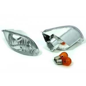 Předn&iacute; čir&eacute; blikače Ford Focus MK1 98-01 &ndash; chrom