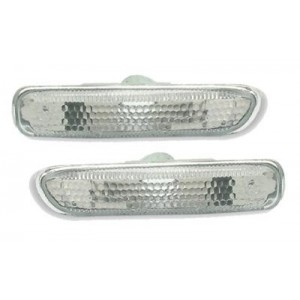 Čir&eacute; bočn&iacute; blikače BMW E46 98-01 &ndash; b&iacute;l&eacute;