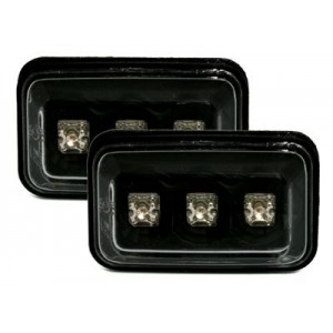 Čir&eacute; bočn&iacute; blikače VW Golf II 83-91 &ndash; LED, čern&eacute;