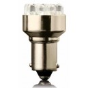 LED ž&aacute;rovka G18 BA15S 12V 5W 12LED - červen&aacute;