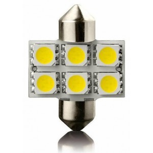 LED sufitka SV8,5 31mm 12V 6SMD LED &ndash; b&iacute;l&aacute;