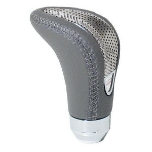 Hlavice řadic&iacute; p&aacute;ky &ndash; &scaron;ed&aacute; kůže/chrom