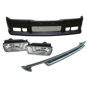 BMW E36 předn&iacute; n&aacute;razn&iacute;k+spoiler+mlhovky