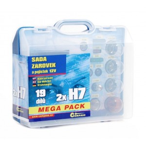 Ž&aacute;rovky 12V servisn&iacute; box MEGA H7+H7+pojistky