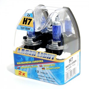 Ž&aacute;rovka H7 12V 55W WHITE LASER 2ks