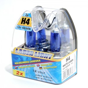 Ž&aacute;rovka H4 12V 100/90W WHITE LASER 2ks