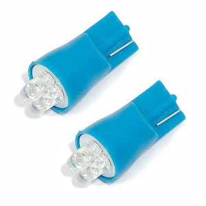 Žárovka 4LED 12V  T10  modrá  2ks