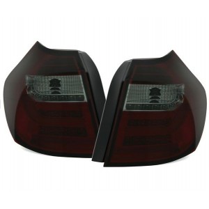 Zadn&iacute; čir&aacute; světla BMW 1er E87 04-07 &ndash; LED, červen&aacute;/kouřov&aacute;