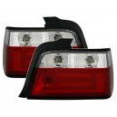 Čir&aacute; světla BMW E36 Lim. 92-98 &ndash; LED, červen&aacute;/krystal