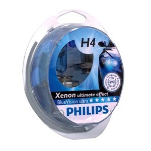 Ž&aacute;rovky Philips H4 BlueVision ultra Xenoneffect 12V 60/55W
