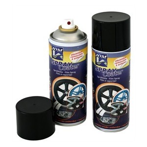 Barva na alu kola 2x 400 ml / čern&aacute;