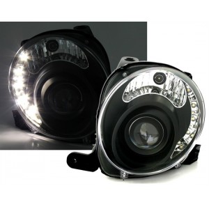 Předn&iacute; čir&aacute; světla Fiat 500 07+ _ čern&aacute;