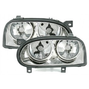 Předn&iacute; světla VW Golf III 92-98 &ndash; chrom