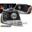 Přední světla Jeep Grand Cherokee 99-05 s denním svícením – černá