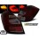 Zadní čirá světla Škoda Fabia II 07-10 - LED, červená/kouřová