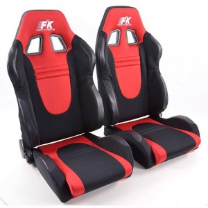 Sportovn&iacute; sedačka RACE &ndash; červen&aacute;/čern&aacute; l&aacute;tka