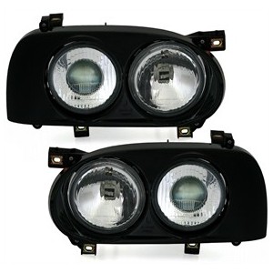 Předn&iacute; čir&aacute; světla VW Golf III 92-98 - čern&aacute;