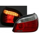 Zadn&iacute; čir&aacute; světla BMW E60 04-07 &ndash; LED, červen&aacute;/krystal