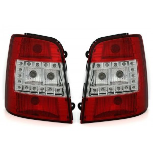 Zadn&iacute; čir&aacute; světla VW Touran 1T 03-10 LED červen&aacute;/krystal