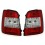 Zadní čirá světla VW Touran 1T 03-10 LED červená/krystal