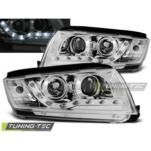 Předn&iacute; světla DEVIL EYES &Scaron;koda Fabia chrom