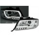 Přední čirá světla Audi A6 4B 01-04 TUBE LIGHTS, chrom