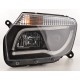 Čirá optika Dacia Duster 09-13 TUBE LIGHT, černá