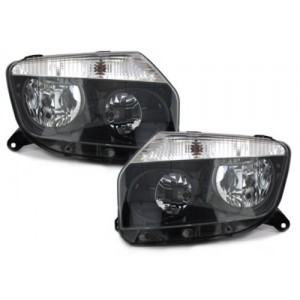 Předn&iacute; světla Dacia Duster 09-13, čern&aacute;