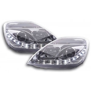 Předn&iacute; světla DEVIL EYES Ford Fiesta MK6 01-05 &ndash; chrom