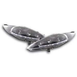 Předn&iacute; světla DEVIL EYES Ford Fiesta MK7 08-10 čern&aacute;