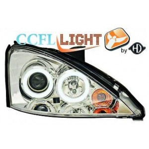 Předn&iacute; čir&aacute; světla Ford Focus 98-01 CCFL chrom