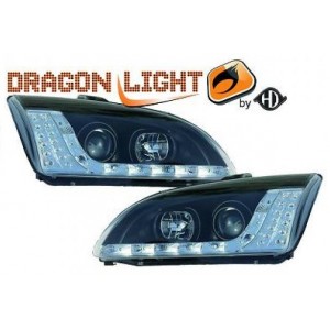 Čir&aacute; světla DEVIL EYES Ford Focus 05-08 čern&aacute;, LED blinkr