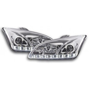Předn&iacute; světla DEVIL EYES Ford Focus 05-08, chrom