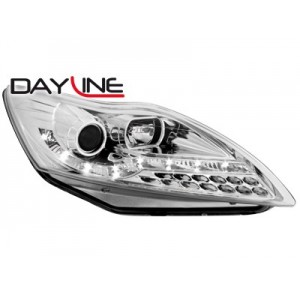 Čir&aacute; světla DEVIL EYES Ford Focus 08-11 chrom, LED blinkr