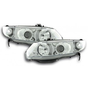 Předn&iacute; světla Honda Civic Coupe 06+ chrom