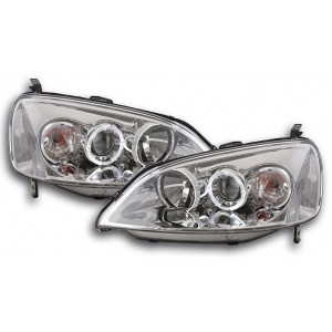 Předn&iacute; čir&aacute; světla Honda Civic Coupe 01-03 chrom