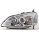 Přední čirá světla Honda Civic Coupe 01-03 chrom