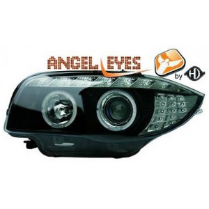BMW 1 E87/E81/82/88 předn&iacute; světla LED ANGEL EYES, čern&aacute;