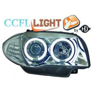 BMW 1 E87/E81/82/88 předn&iacute; světla CCFL ANGEL EYES, chrom