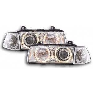 BMW E36 Lim./Touring/Compact předn&iacute; světla ANGEL EYES, chrom