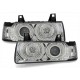 Přední čirá světla BMW E36 Lim. 92-98 CCFL, chrom