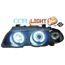 Předn&iacute; světla BMW E46 Lim. 98-01 CCFL, čern&aacute;