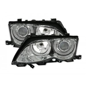 BMW E46 Lim./Touring předn&iacute; světla LED ANGEL EYES, chrom