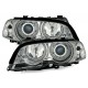 Přední světla BMW E46 Coupe/Cabrio 99-03 CCFL, chrom
