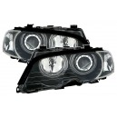 Předn&iacute; světla BMW E46 Coupe/Cabrio 99-03 CCFL, čern&aacute;