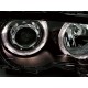 Přední čirá světla BMW E46 Lim. 98-01 LED, chrom